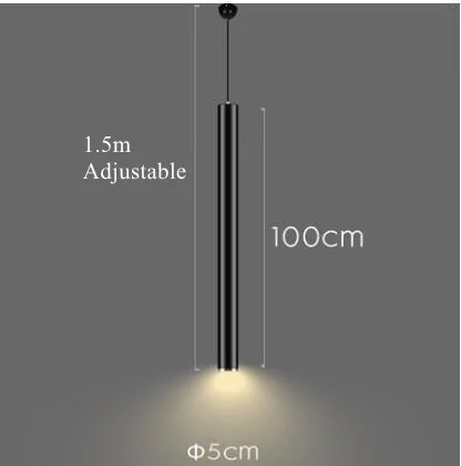 3 Вт,, LukLoy, современный подвесной светильник в скандинавском стиле, подвесной светильник для кухни, островного обеденного стола, стойка для регистрации, офисный зал - Цвет корпуса: 100cm x 5cm Spread