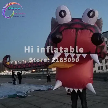 

20m long parada decoration inflatable dance dragon