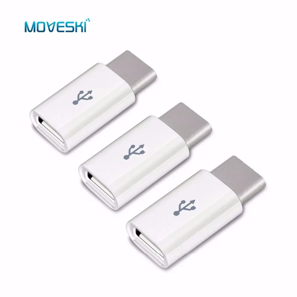 Адаптер Micro USB Moveski на Type C 3 1 OTG конвертер адаптера для Xiaomi 4C Lg G5 Nexus 5x6p Oneplus 2 Macbook