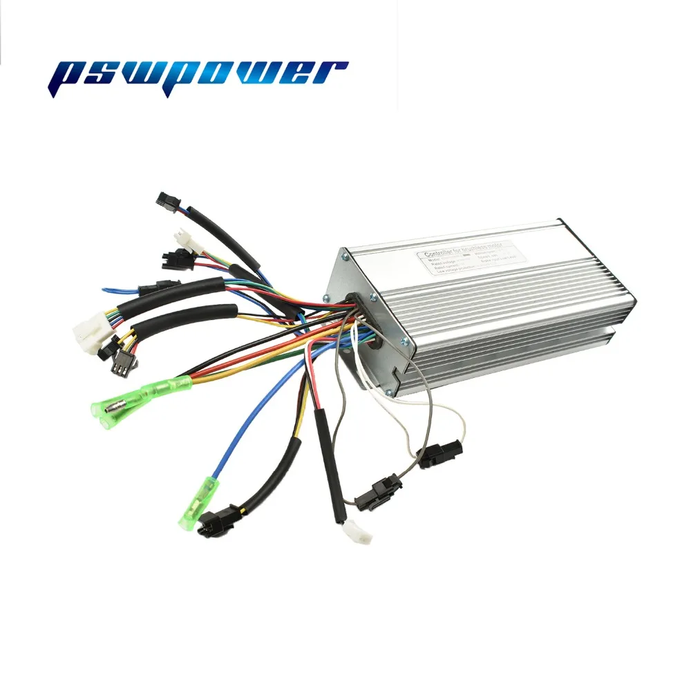 Flash Deal 36V/48V 1000W-1500W Brushless DC Torque Simulation Square ebike Electric Bicycle Hub Motor Controller with right output 1