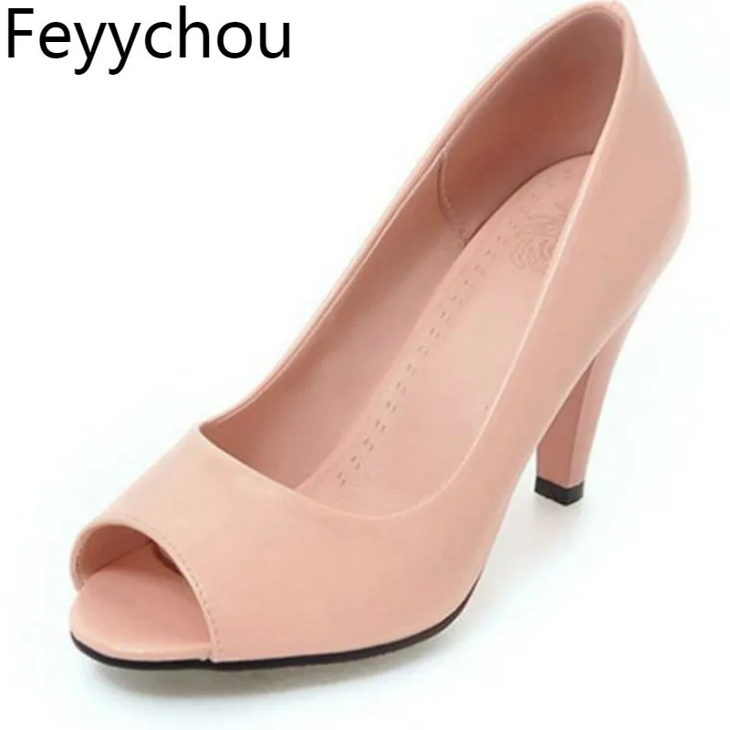 

Spring New Peep Toe Super High Heels Women Shoes Summer Fashion Pumps Ladies Sexy Black Pink White Beige Wedding Party Woman