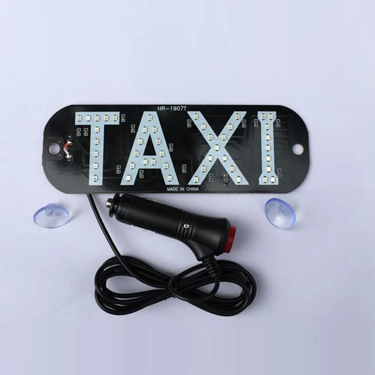 1 pcs 12V 4 colors Taxi Led Sign Blue LED Windshield Taxi Light Lamp