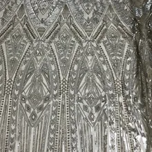 Горячая распродажа! блестки вышитые Тюль Чистая кружева CiCi-61009 французского фатина сетки кружевной ткани