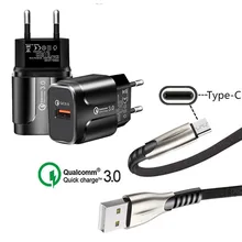 Ковбойский USB кабель QC 3,0 быстрое зарядное устройство type C зарядный провод для samsung S8 S9 Google Pixel 3 3a XL Oppo Reno huawei P20 lite P30 Pro
