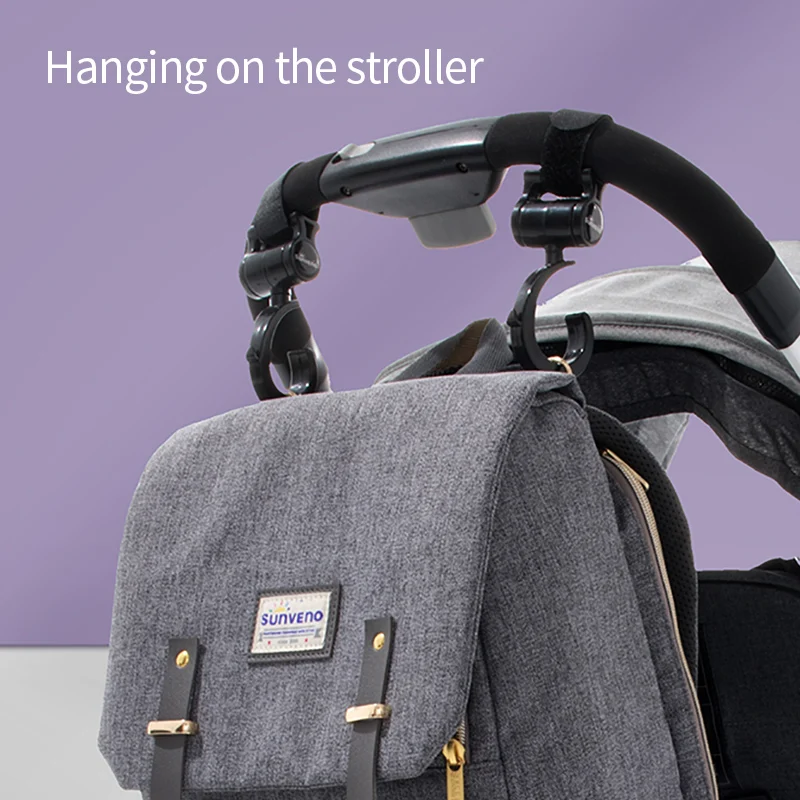 SUNVENO nueva moda bolso de gran capacidad bolsa para el cuidado del bebé - 3