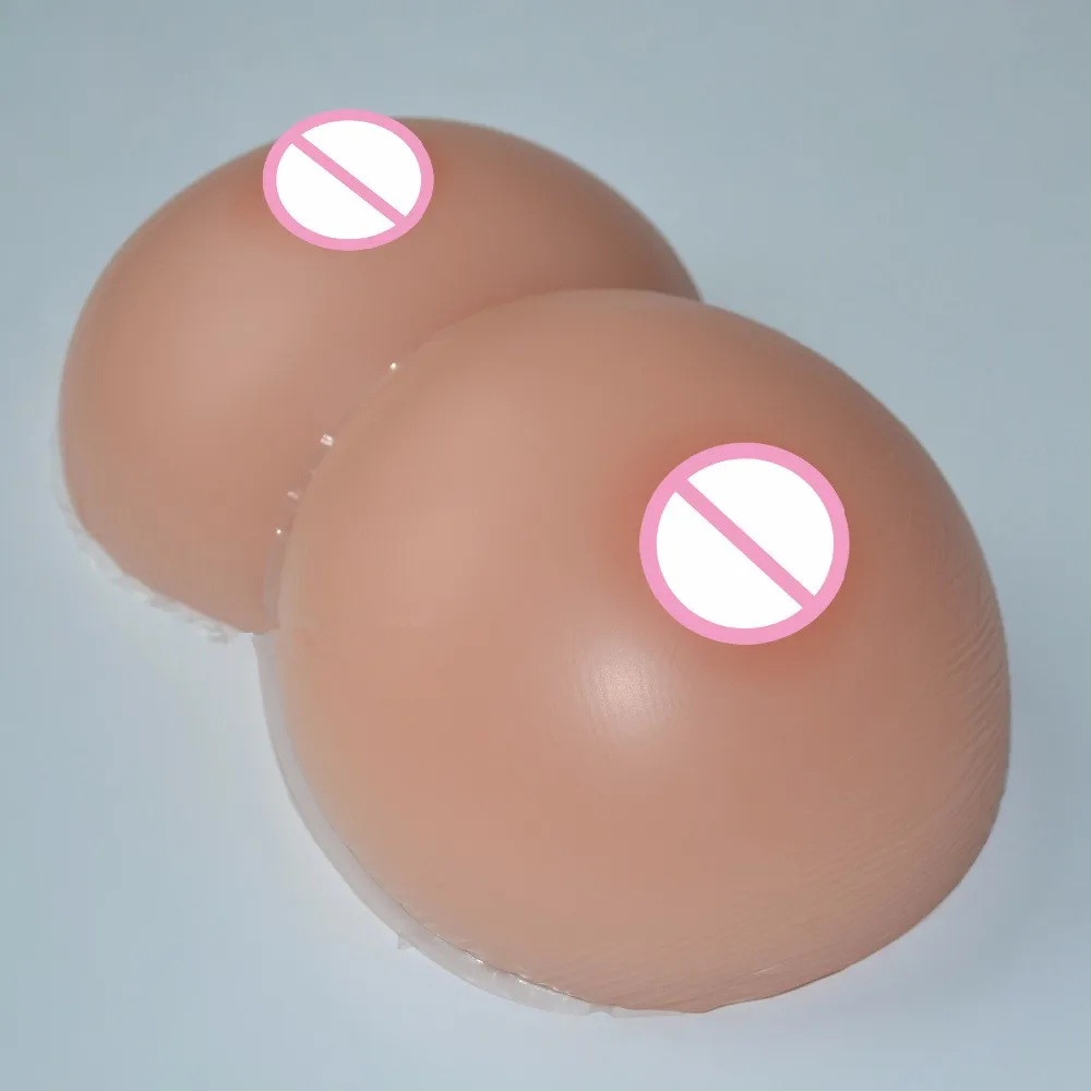 1pair Realistic Breast Form Round Shape Artificial Silicone Boobs Enhancer Chest Prothesis For Crossdresser 1200/1400/1600g