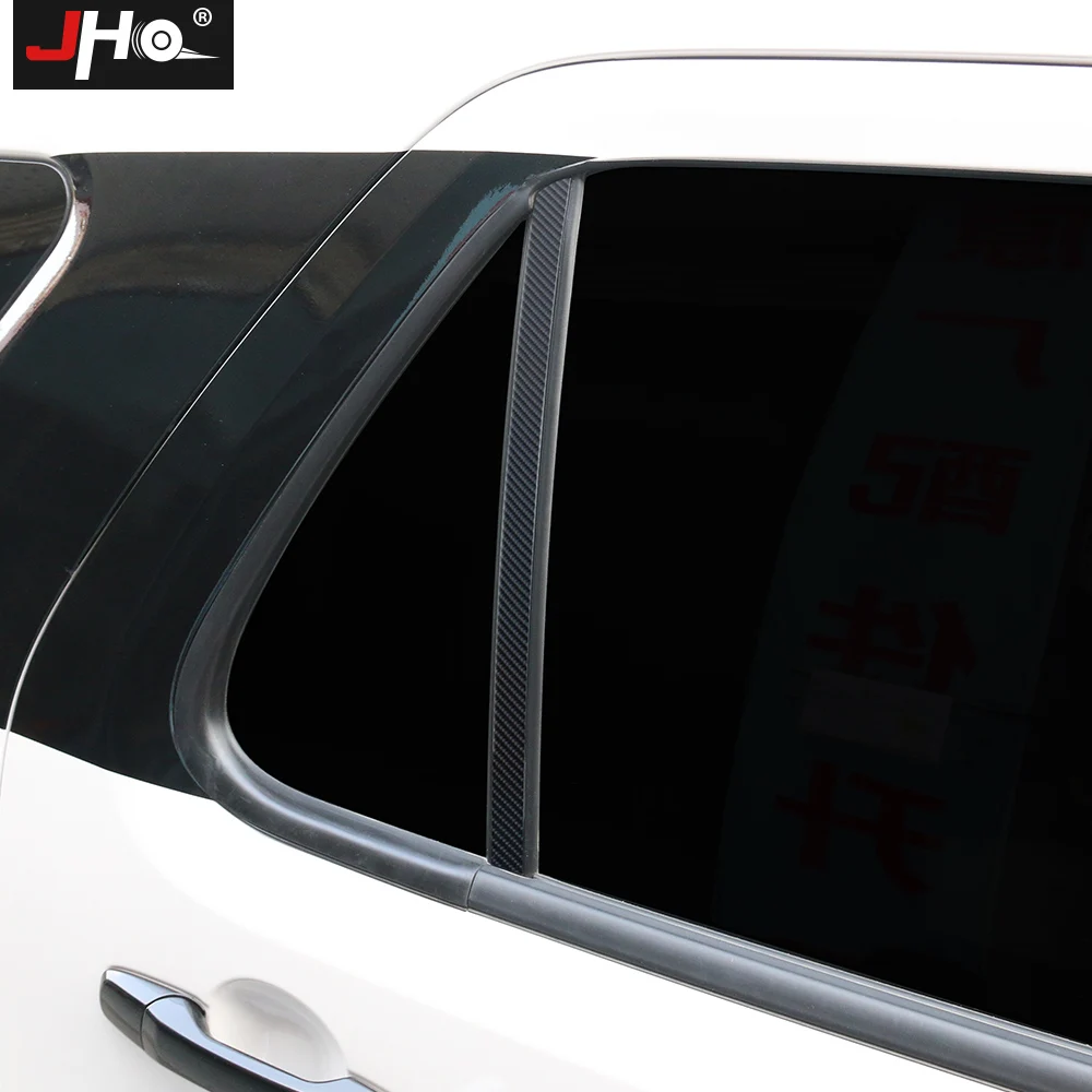 JHO 3D углеродное волокно зерно B оконная стойка Защитная Наклейка для Ford Explorer 2016 2019