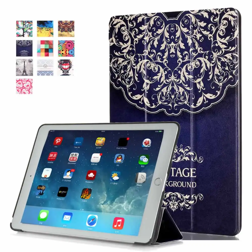 Case for iPad Pro 9.7 inch, GARUNK Tri folding Stand Smart Protective Back Cover for