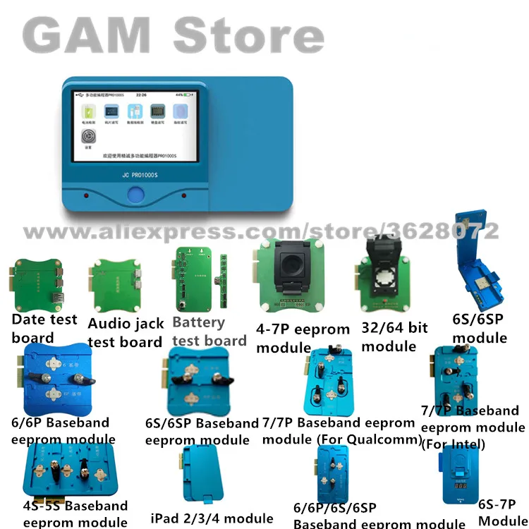 JC программатор NAND Flash PCIE Baseband eeprom считывающий модуль записи для iPhone/iPad Error батарея ремонт данных инструмент исправление машины