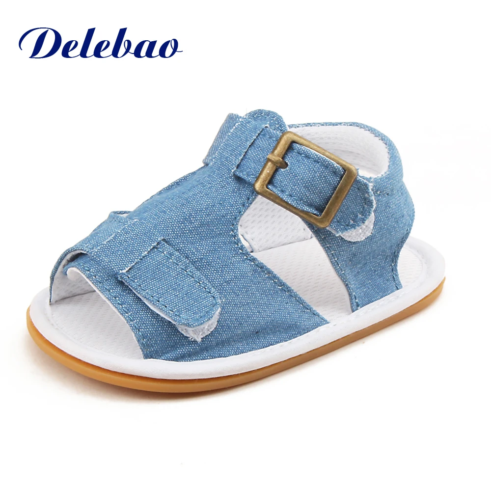 

2017 Summer New Design Five Colors Baby Sandals Two Hook & Loop Rubber Sole Infant Toddlers Baby Boy & Girl Shoes
