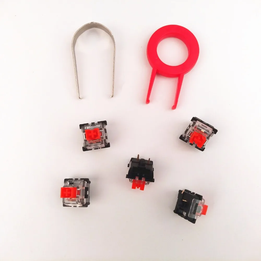 Outemu Switch MX Series Keyswitches, переключатели для замены механической клавиатуры и DIY, коричневый/черный/синий/красный