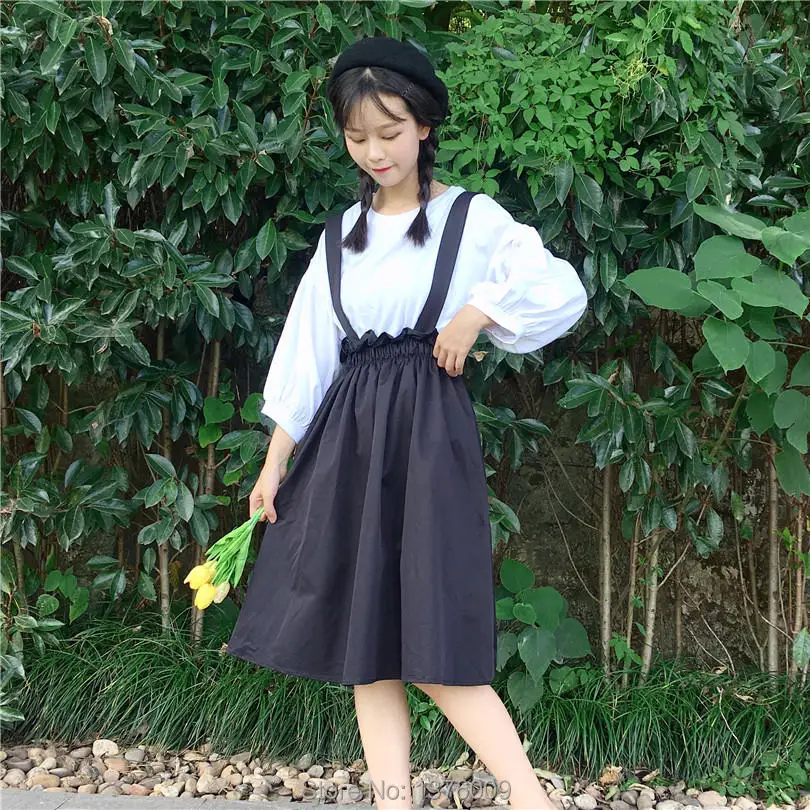 Spring Suspender Skirt Harajuku Lolita 