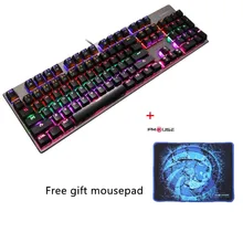 Professional E – 3LUE K753 104 Keys Gaming Mechanical Keyboard Blue Switch Colorful Backlit Gaming Keyboard For PC Laptop Games