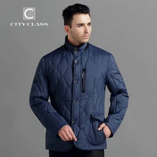CITY CLASS 2015 Новые Мужские Куртки Бизнес Отдых Приталенные Стойка Воротник Мода Стеганный Верхняя Одежда Бесплатная Доставка CC14424