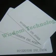 1000 шт./лот 125 кГц смарт-карты EM4100/4102 RFID 0.8 мм, DHL или EMS