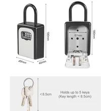 4-кодовый замок ключ Безопасный ящик для хранения замок безопасности для дома снаряжение для путешествий LSMK99