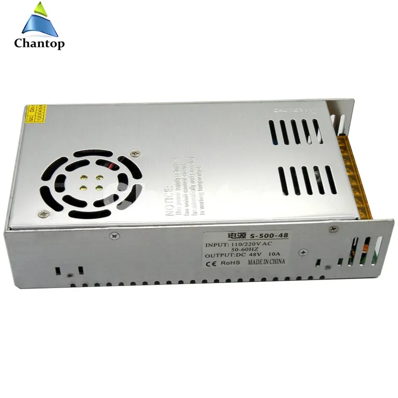  48V 10A 500W switching power supply Driver ac to dc transformer AC 110V 220V input for Stepping mot
