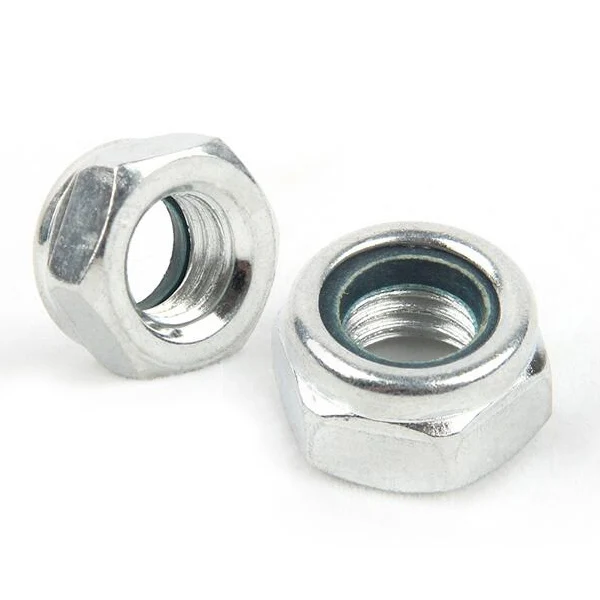 

50Pcs M2 M2.5 M3 M4 M5 M6 M8 Galvanized Carbon Steel Self-locking Nut Lock Nut Locknut Slip Nylon Hex Nut DIN985