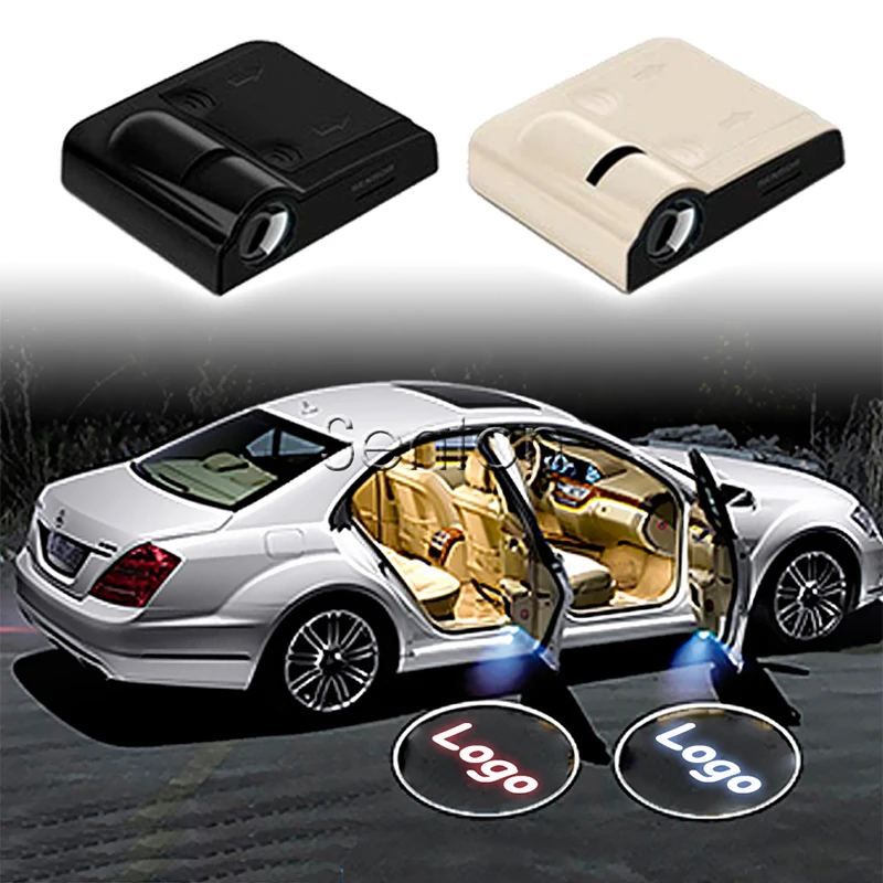 2 шт. автомобильные дверные приветственные огни для Seat Leon Ibiza Renault Duster Megane 3 Logan Captur