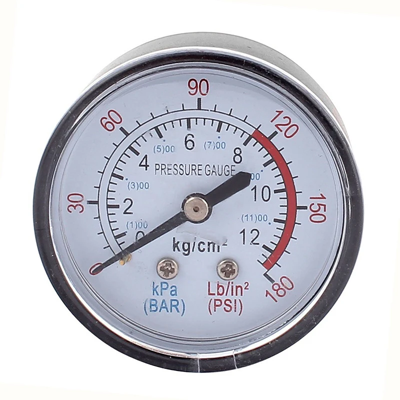 

Round 0-180 psi 13mm 1/4BSP Diameter Dial Comparator Air Manometer, Black