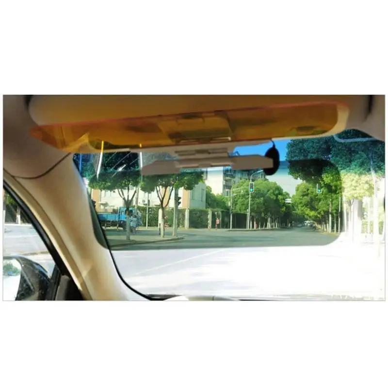 

Car Sun Visor Anti-Sunlight Dazzling Goggle 2 in 1 Day Night Vision Driving Mirror UV Fold Flip Down Clear Pare Soleil Voiture