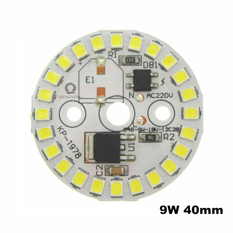 Светодиодный светильник SMD2835 10 шт. 220 В перем. Тока 5 Вт 7 9 12 15 Вт|Светодиодные лампы