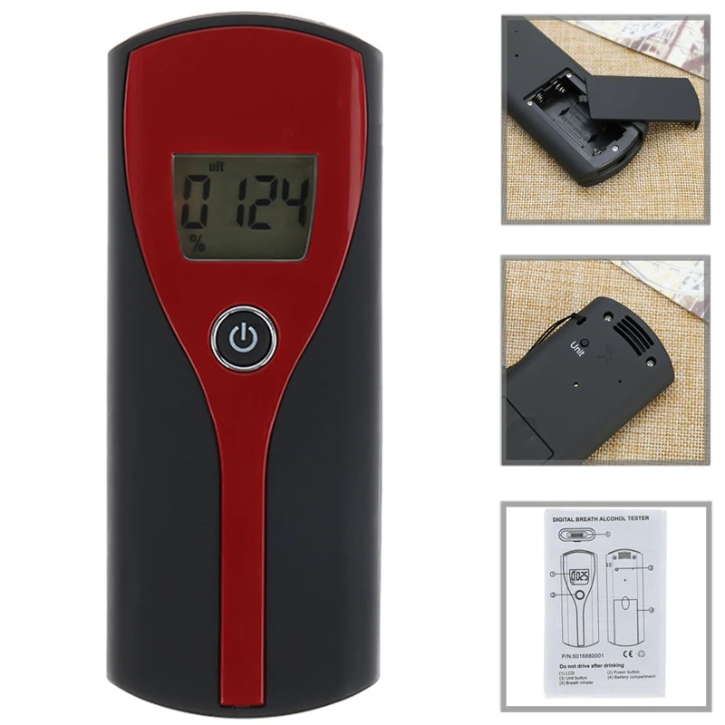 Professional Digital Breath Alcohol Tester Easy Use Alcohol Meter