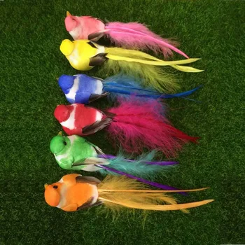 

16*3*3.5CM,12PCS Artificial Foam Feather Mini Craft Birds With Magnet,Christmas Ornament Home Decor,DIY Bird Party Decoration