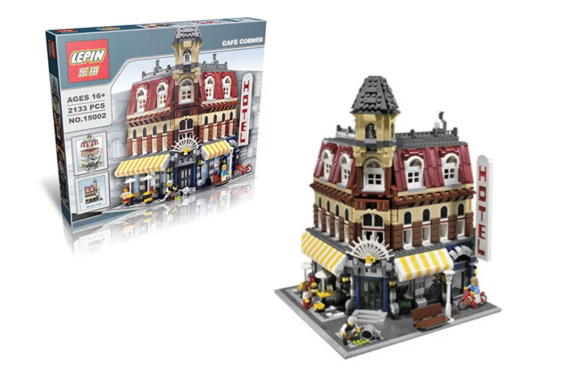 Goede CX 15002 2133Pcs Model building kits Compatibel met Lego 10182 Cafe Hoek Model Building 3D Bricks figuur speelgoed voor kinderen