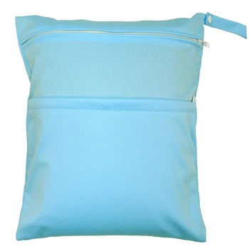 

Baby Infant Waterproof Zipper Wet and Dry Diaper Bag for Baby Carriage