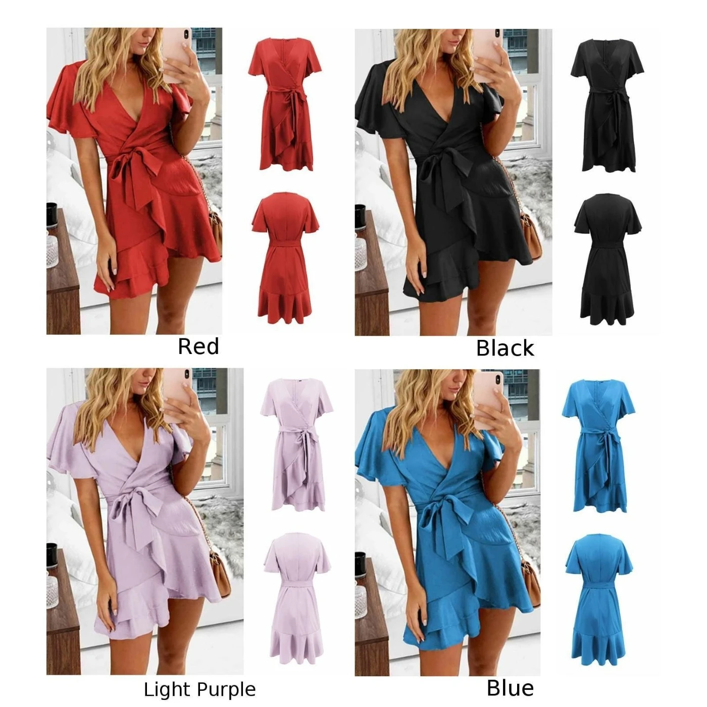 Женское мини платье в стиле бохо с коротким рукавом летний праздничный сарафан v