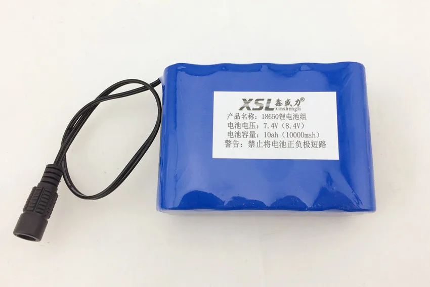 7.4 V 10000 Mah 18650 Luci Della Bicicletta Batteria Al Litio Circuito Di Protezione Della Batteria Con Celle