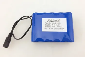 

7.4 V 10000 mAh 18650 lithium battery bicycle lights battery protection circuit with cells