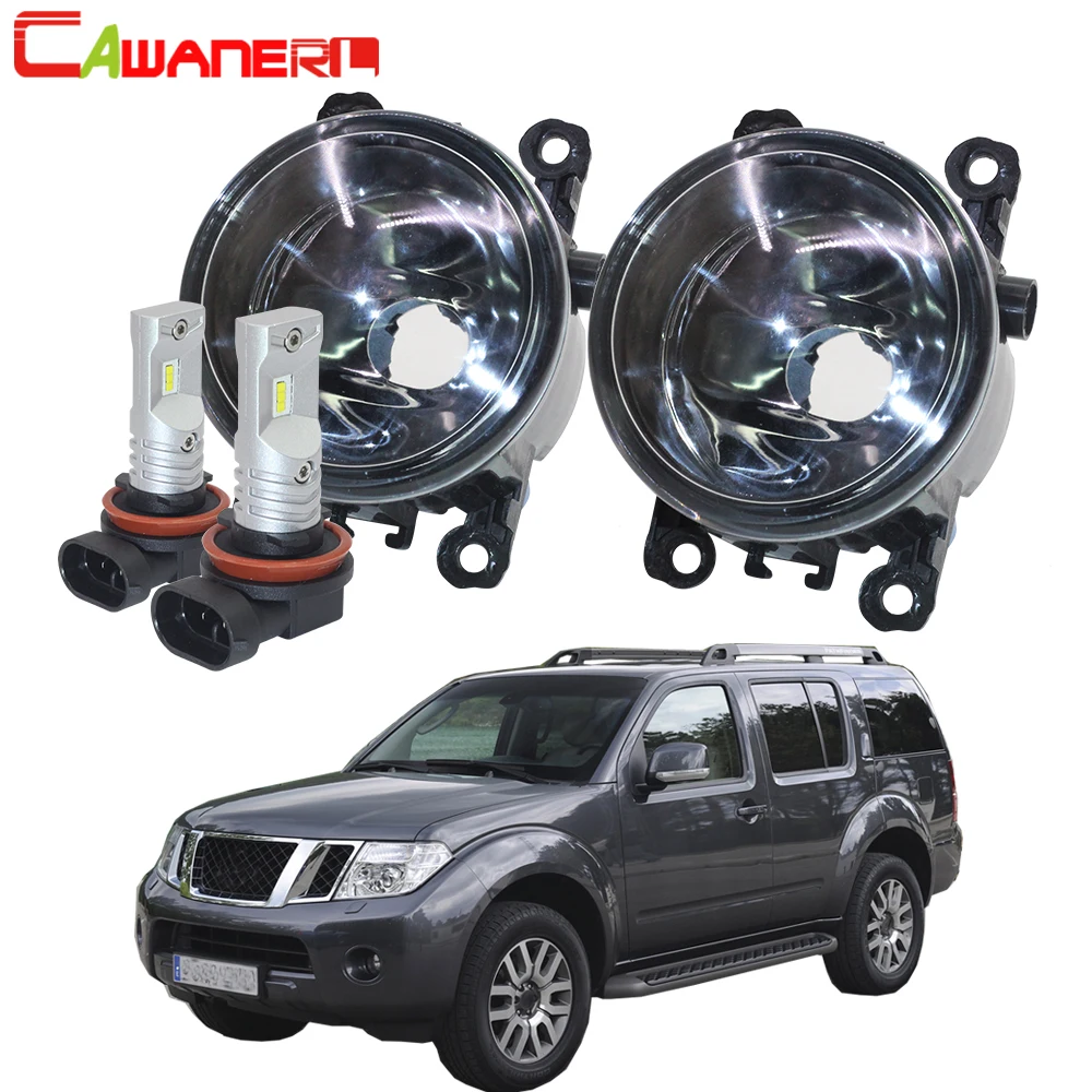 

Cawanerl Car Fog Light Lampshade + H11 LED / Halogen Bulb DRL 12V For 2005-2012 Nissan Pathfinder Closed Off-Road Vehicle R51