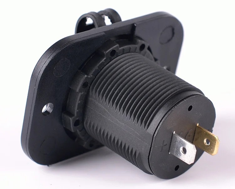 12V 24V Автомобильный адаптер питания розетка двойной USB зарядное устройство