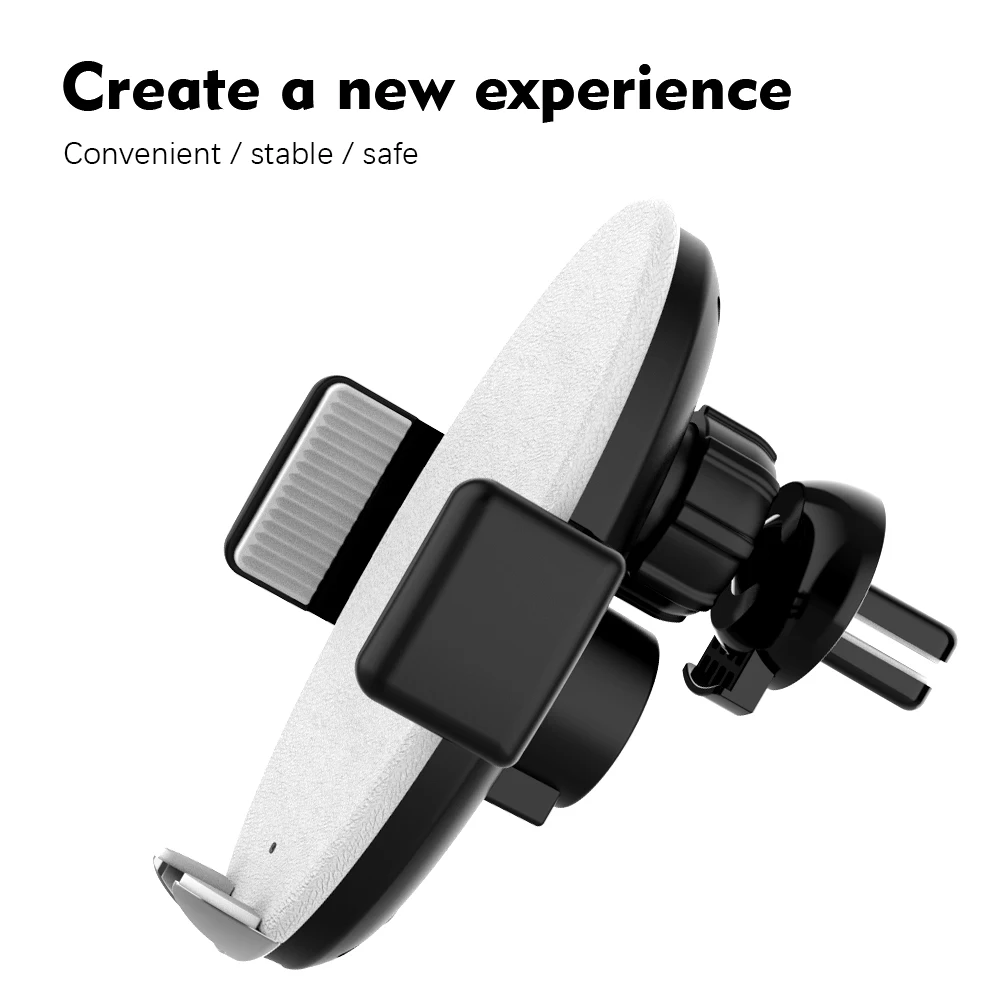  Universal Wireless Car Quick Charger Smart Automatic Clamp Phone Holder Stand for iPhone for Samsung S9 plus for Xiaomi Huawei (1)