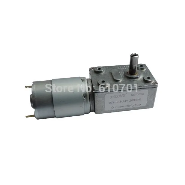 

6-24V 24V Rated Voltage Rectangle Worm Gear Box 2 Terminal Electric DC Geared Motor JGY-385 200rpm 50rpm 23rpm 13rpm 8rpm