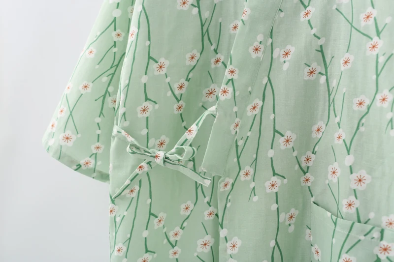 Халаты женские элегантные модные милые свободные халат японский халат кимоно с принтом простой ежедневный халат Женская дышащая