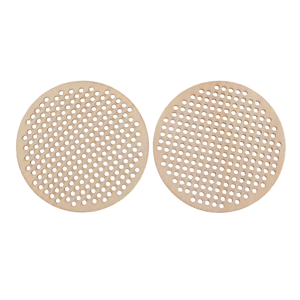 20pcs Oval Round Heart Wooden Cross Stitch Pendant Natural Wooden Embellishment DIY Jewelry Making Craft Wood Charms