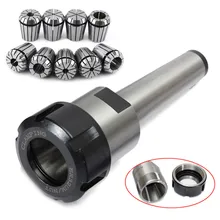 9pcs ER32 Spring Collets Set 2/4/6/8/10/12/16/18/20mm + 1pcs MT3 M12 ER32 Collet Chuck Morse Taper Holder