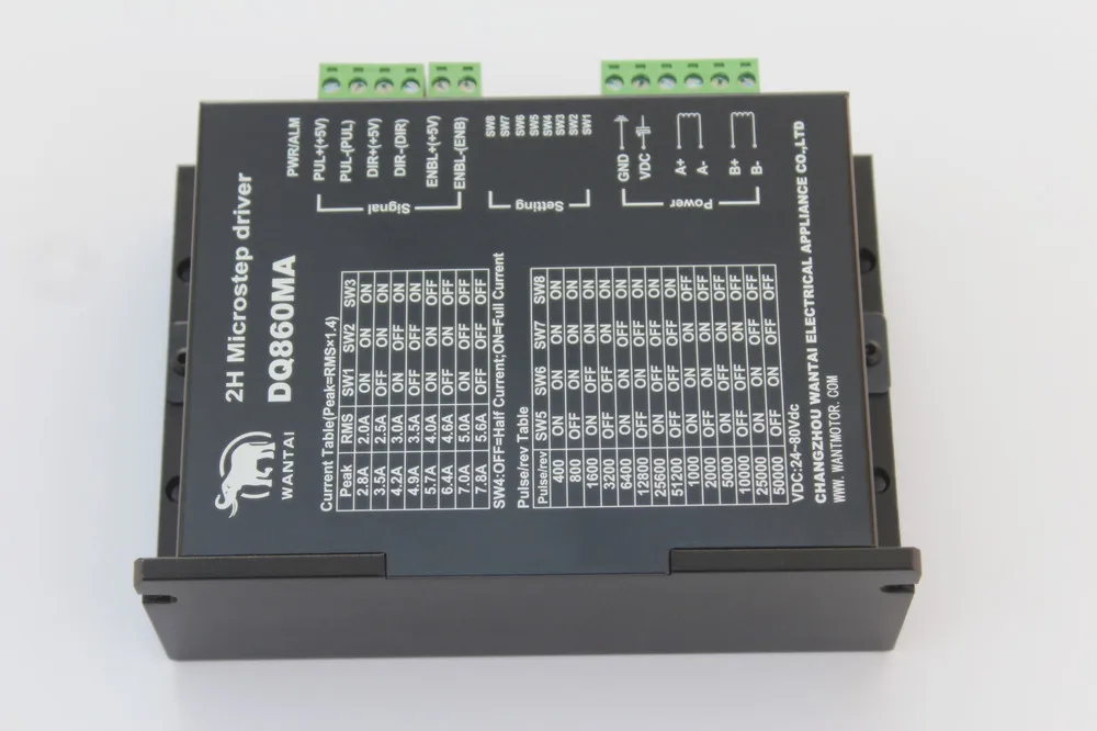 

Stepper Motor Driver DQ860MA 80V 7.8A 256Micro CNC Router Mill Cut Laser Engraving Grind Foam