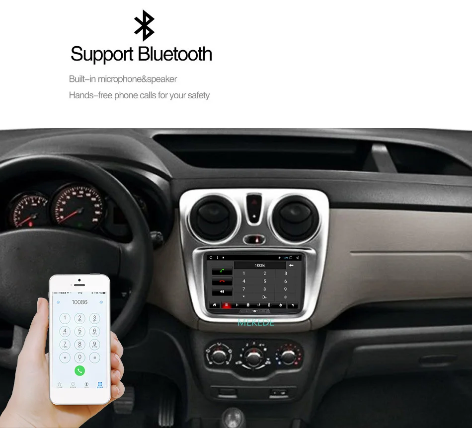 Discount HD 1024 Quad Core 2GB RAM Android 7.1 Car gps navigation DVD Player For Dacia Sandero Duster Cap tur Lada Xray 2 Logan 2 9