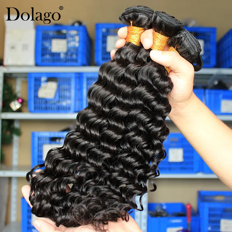 Deep Wave Brazilian Virgin Hair Weave Bundles 100% Human Hair Bundle Extension Loose 1/3/4 pcs Raw Dolago Hair Curly Products Deep Wave Brazilian Virgin Hair Weave Bundles 100% Human Hair Bundle Extension Loose 1/3/4 pcs Raw Dolago Hair Curly Products