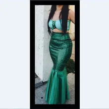 Новинка; Лидер продаж; модная осенне-зимняя женская пикантная юбка-Русалка с завышенной талией; зеленый Мерцающий рыбий задний бампер; женские повседневные юбки для девочек; YAA9