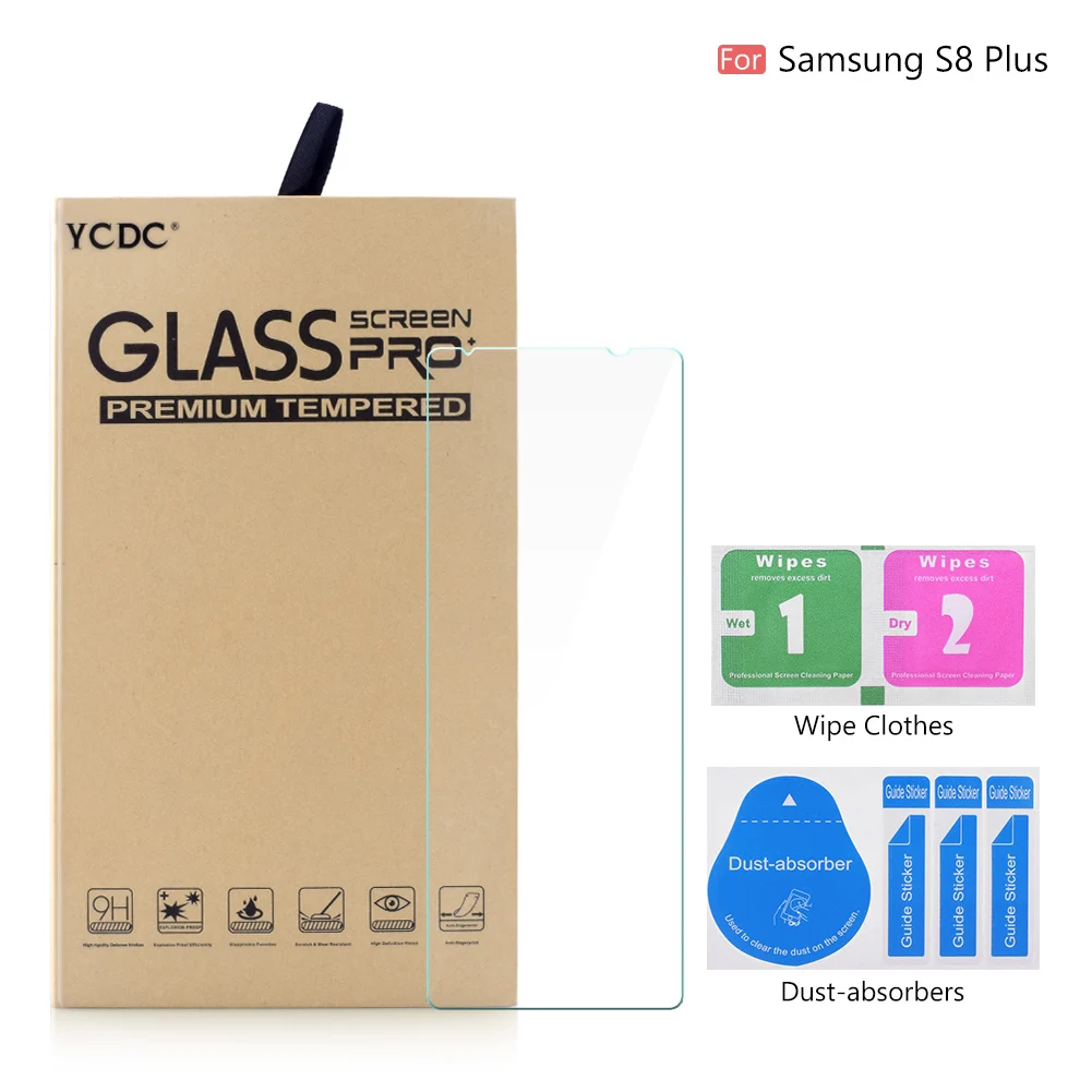 

Tempered Glass Screen tempered glass Protector 9H Explosion-proof For Samsung S8 Plus 6.2" for screen protector glass