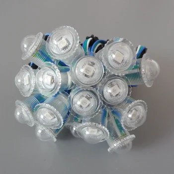 

1000pcs/lot 16mm WS2811 DC5V Full color Pixel LED Module Waterproof IP67 RGB 5050 LED Point Light Addressable