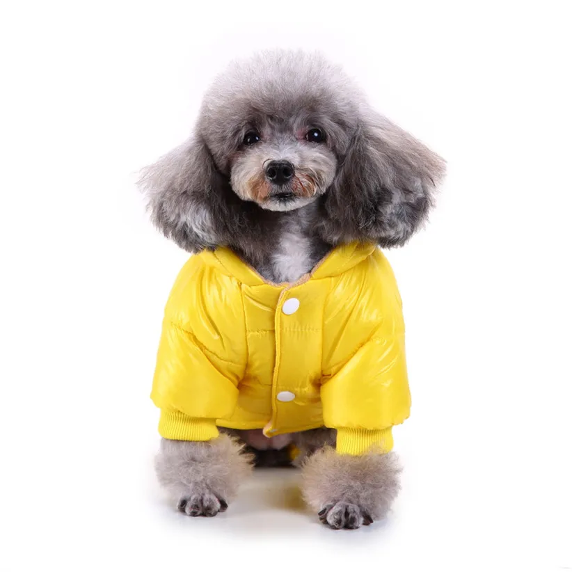 Дизайн, спортивный костюм для питомцев, зимний теплый флисовый комбинезон с капюшоном для собак, спортивный костюм для питомцев, одежда для маленьких собак 81107
