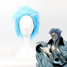 Good quality hair accessories ligh blue synthetic hair jewelry for game Espada Grimmjow Jeagerjaques cosplay wigs