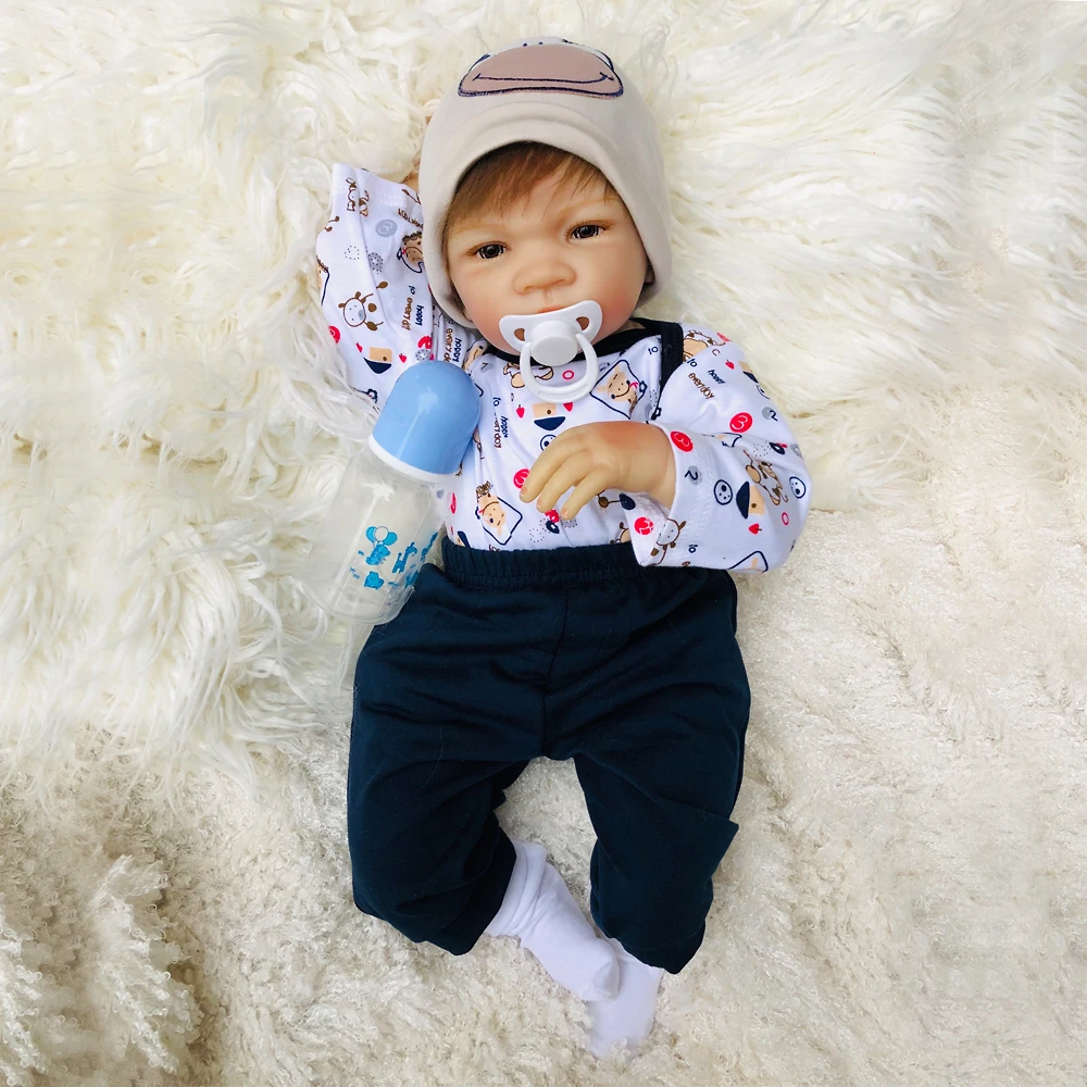 20 "reborn baby doll игрушки для ребенка Подарочная ткань тела силиконовые reborn bebe реальные живые reborn bonecas brinquedo NPKDOLL