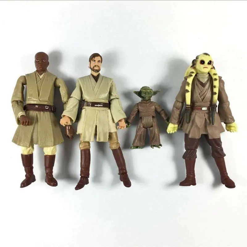 Lot 5pcs Star Wars Yoda Leia Vader Chewbacca Stormtrooper 3.75" Loose Action Figure Movies Toys Gifts Random